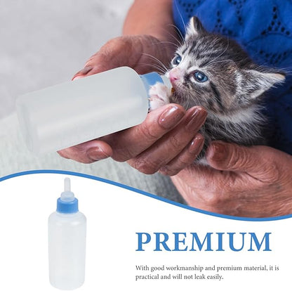 LIOOBO 3Pcs Newborn Cat Feeders Milk Bottles for Kittens Easy to Food Grade Feeding for Pets for Home Use