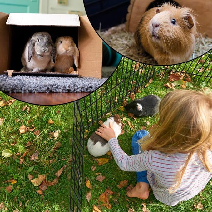 BestPet | Foldable Dog Playpen | 42 Inch, 8 Panels | Metal Pet Exercise Pen | Indoor Outdoor Portable Dog Fence with Door | Removable, Rust-Resistant Secure Pet Kennel | Easy to Assemble