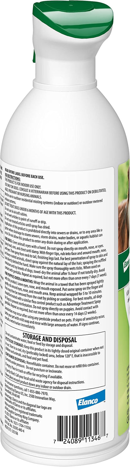Advantage Dog Flea Treatment Spray | Kills Fleas & Ticks | Dog Flea Spray | 8 oz.
