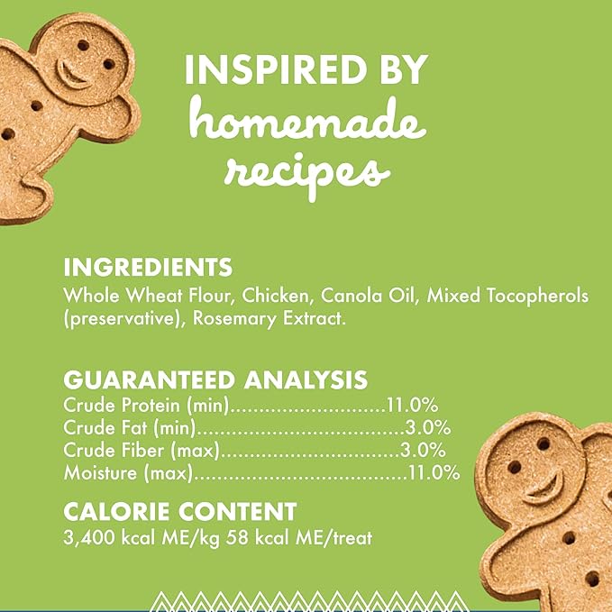 Buddy Biscuits 3.5 lbs. Bag of Crunchy Dog Treats Made with Roasted Chicken,(Pack of 2)