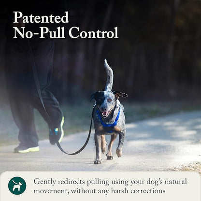 Sporn No Pull Dog Harness, Durable Nylon Mesh Harness for Medium Dogs, No Choke Design, Padded Restraint Sleeves, Adjustable Fit, Easy On/Off, Ideal for Medium Breeds, Blue