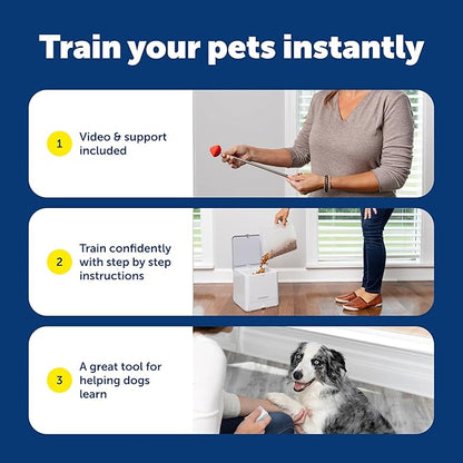PetSafe Teach & Treat Remote Reward Trainer - Positive Reinforcement Trainer - Reward-Based Dog Training Tool - Lightweight - Battery Operated - Portable Pet Training Device