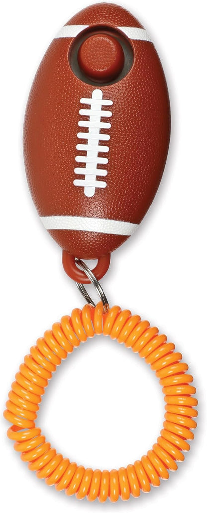 Brightkins Football Training Clicker - Dog Training & Behavior Aids, Puppy Obedience Clicker, Pet Trainer Tools, Cat Trainer Supplies, Clickers for Dogs and Puppies, Clear Sound, 1 Piece