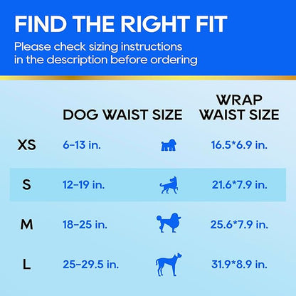 HONEY CARE All-Absorb A26 Male Dog Wrap, 50 Count, Small