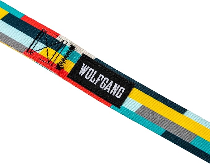 Wolfgang Heavy Duty Dog Leash, Pull-Tested for Walking & Training, Mixtape Print, Large