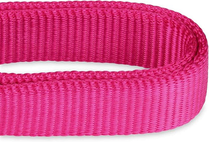 Hyhug Martingale Dog Collar Medium Pink |Escape - Proof Heavy Duty Nylon Durable No Slip, Ideal for Training & Daily Walks