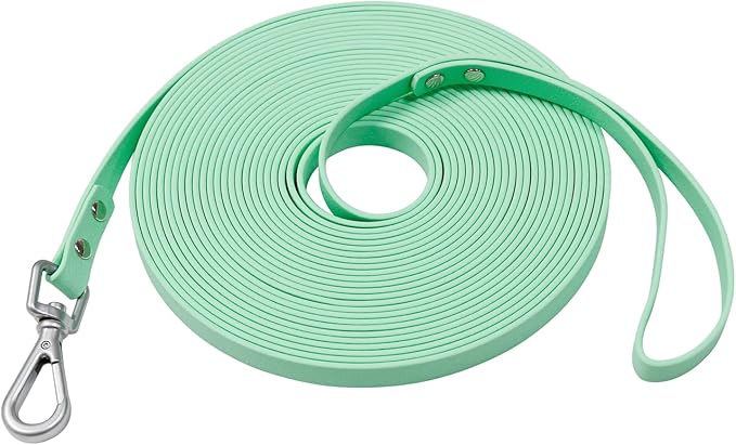 Long Dog Leash Waterproof Recall Training Lead Outdoor Long Line Great for Training, Beach, Play, Camping, or Backyard