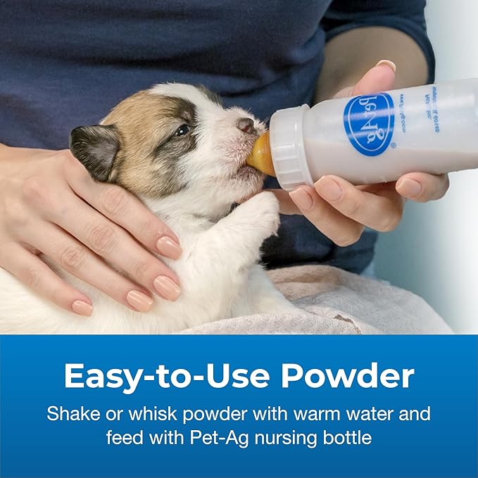 Pet-Ag PetLac Powder for Puppies - 10.5 oz - Puppy Milk Replacement Powder Puppies Newborn to Six Weeks Old - Easy to Digest