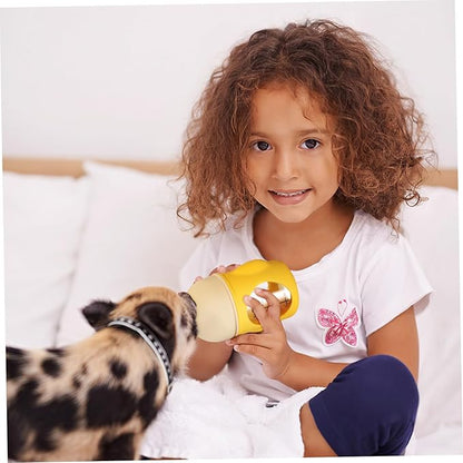 Reusable Pet Nursing Bottle with Soft Flexible Tip for Newborn Puppies and Kittens Clear Scale Feeding Tool with Anti-Spill Valve Easy to Clean Animal Milk Feeder