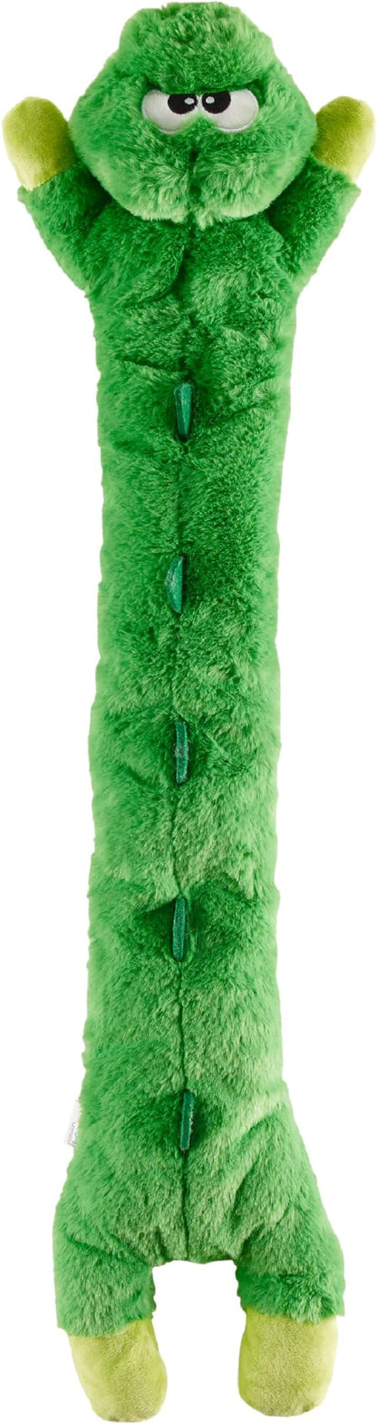 Outward Hound Longidudes Gator Long Crinkly & Squeaky Dog Toy, Green