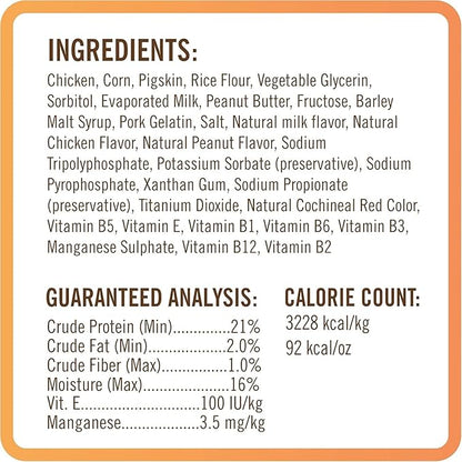 NutriChomps Dog Chews, 5-inch Twists, Easy to Digest, Rawhide-Free Dog Treats, 12 Count, Real Chicken, Peanut Butter and Milk flavors