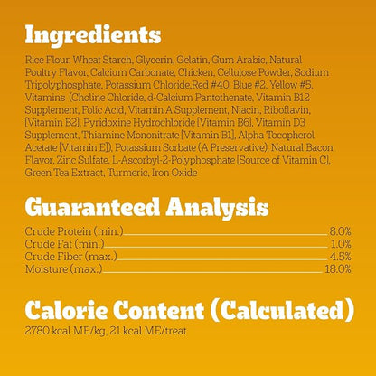 Pedigree Dentastix Dental Chews for Dogs, Small and Toy Breed Dog Treats, Bacon & Chicken Flavor, 17.78 oz. Bag (84 Treats Total)