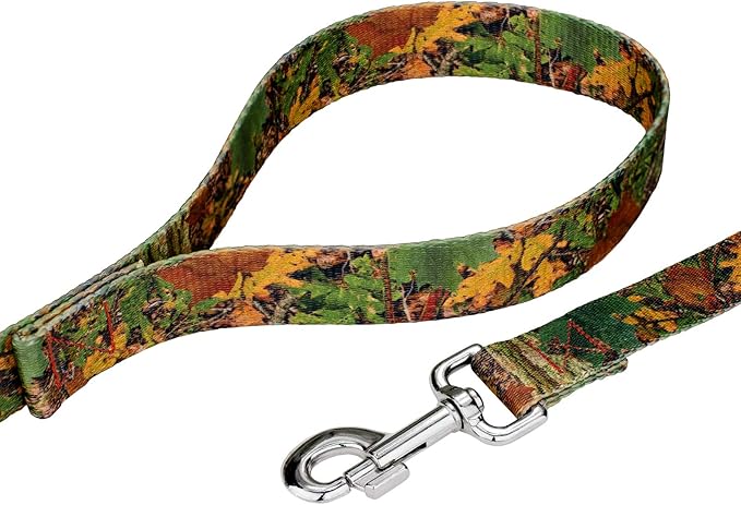 Country Brook Petz - Southern Forest Camo Martingale Dog Collar and Leash - Camouflage Collection Featuring Rugged Designs (1/2 Inch, Extra Small)