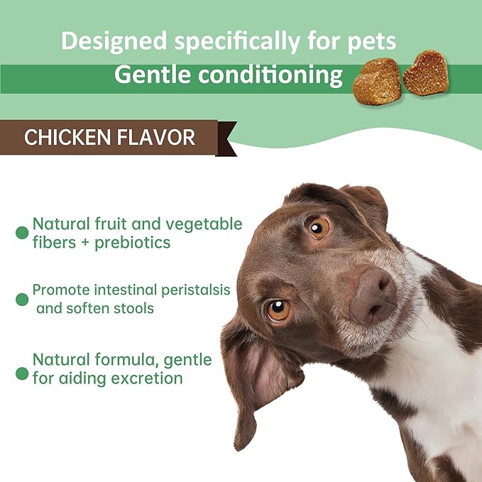 No Poo Chews for Dogs - 120 Ct Chicken Flavor - Coprophagia & Stool Eating Deterrent with Probiotics, Digestive Enzymes & Breath Aid - Stop Dog Poop Eating - Gut Health (Chicken)
