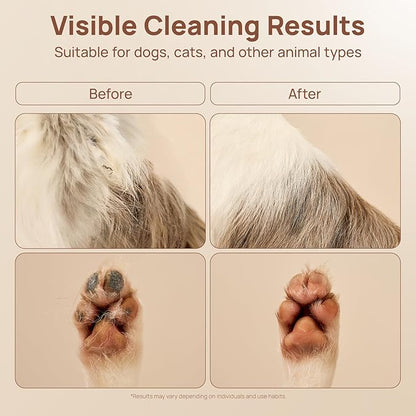 HICC PET Glove Wipes Pro – Pet Cleaning Gloves for Dogs & Cats – Infused with Coconut Oil & Plant Extracts – Hypoallergenic, Gentle, Spa-Like Care at Home
