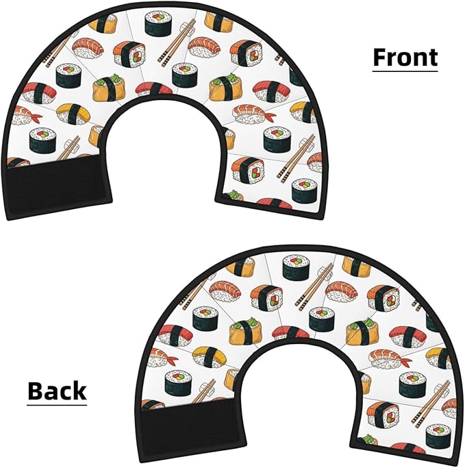 Comfy Pet Cone Collar, Adjustable for Dogs After Surgery, Anti-Bite Design, Perfect for Large Medium Small Dogs, Sushi