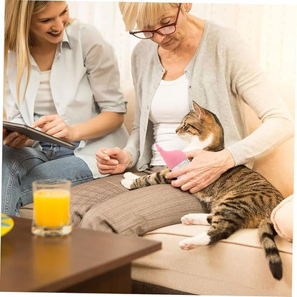 Levemolo Kitten Feeding Bottle Newborn Puppy and Kitten Milk Bottle Choke Nipple Portable for Puppies