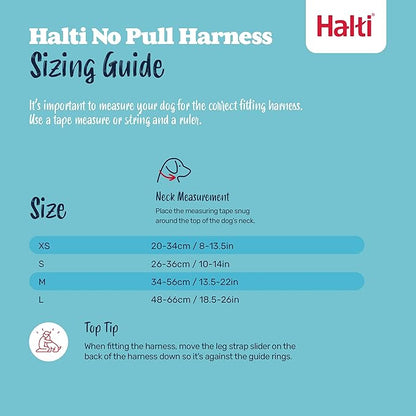 Halti No Pull Harness - Stop Your Dog Pulling on the Leash. Adjustable, Lightweight and Easy to Use. Reflective Dog Training Harness for Small Dogs (Size S, Black)