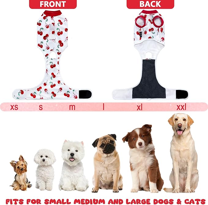 Dog Surgery Recovery Suit, Abdominal Surgical Suit for Male Female Dog Post Spay Neuter, Breathable Pet Onesie E-Collar & Cone Alternative, Surgery Shirt to Prevent Licking, X-Large
