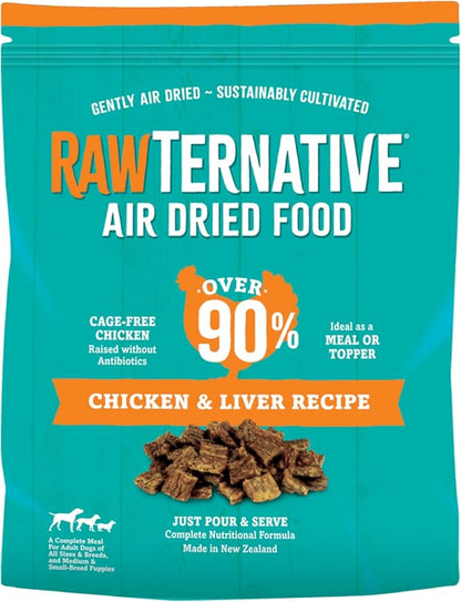 Grandma Mae's Country Naturals RawTernative Air Dried Dog Food. (1LB Chicken & Chicken Liver)
