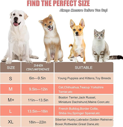 Inflatable Dog Cone Collar,Waterproof Soft Dog Donut Cone for Large Medium Small Dogs Cats, Recovery Pet E-Collar Alternatives After Surgery (Suit Blue, Small)