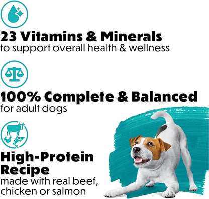 Beneful Purina Small Breed Wet Dog Food Variety Pack,IncrediBites Loaf,Chicken,Beef and Salmon Flavors - 3 oz. Cans,(Pack of 48)