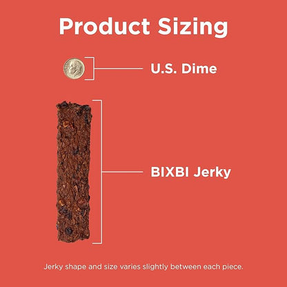 BIXBI Hip & Joint Support Beef Liver Jerky Dog Treats, 12 oz - USA Made Grain Free Dog Treats - Glucosamine, Chondroitin for Dogs - High in Protein, Antioxidant Rich, Whole Food Nutrition, No Fillers