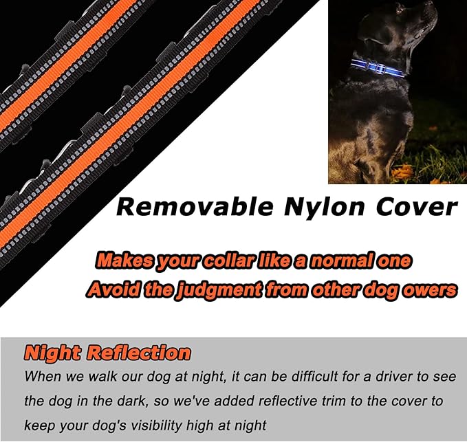 Prong Collar for Dogs, Reflective Covered Dog Spike Pinch Collar, Adjustable Dog Training Collar with Quick Release Buckle for Small Medium Large Dogs (L Size)