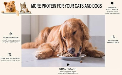 Freeze Dried Double Pack Dog & Cat Treats Food Topper Easy Chew & Digest (2 Packs) (2.0 oz Each, Chicken Cubes & Beef Liver)