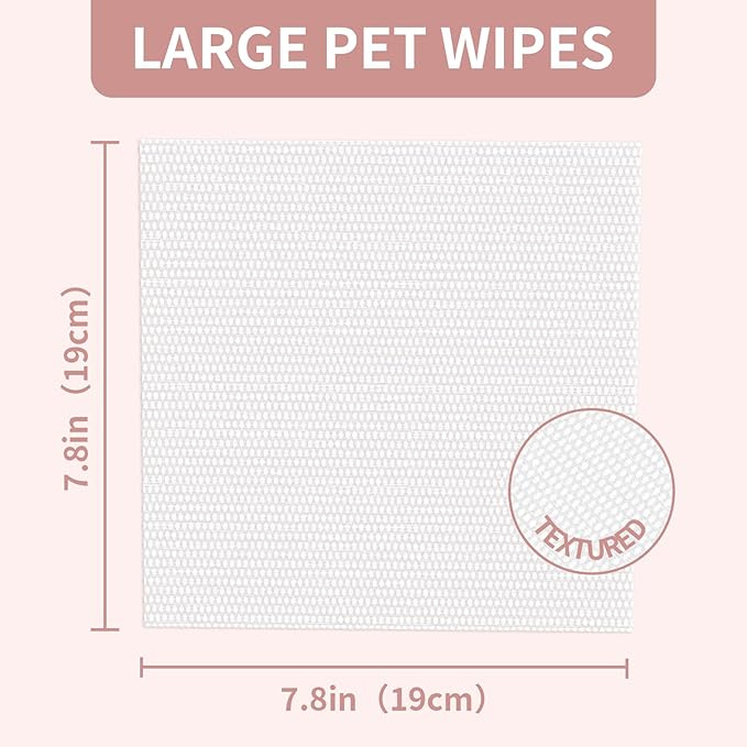 IMMHABI 400 PCS Pet Wipes for Paws and Butt Hypoallergenic Pets Cleansing & Deodorizing Anal Gland Hygienic Puppy Wipes for Dogs Face and Body