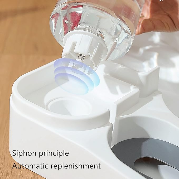 Practical Dog Water Food Bowl Water Dispenser For Pet For Cat Lovely 2 In 1 Dog Feeder Food Container Bowl Pet Waterer Feeder