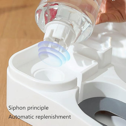 Practical Dog Water Food Bowl Water Dispenser For Pet For Cat Lovely 2 In 1 Dog Feeder Food Container Bowl Pet Waterer Feeder