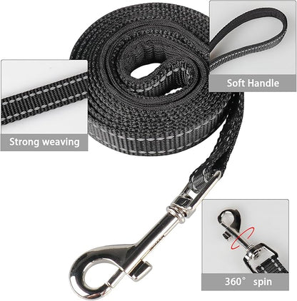YIMEIS Dog Harness and Leash Set, No Pull Soft Mesh Pet Harness, Reflective Adjustable Puppy Vest for Small Medium Large Dogs, Cats (Black & red 01, Small (Pack of 1)