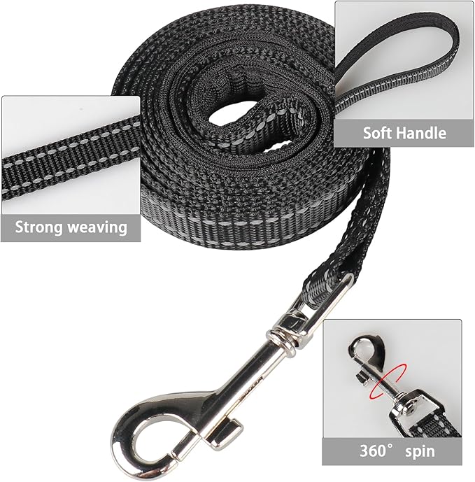 YIMEIS Dog Harness and Leash Set, No Pull Soft Mesh Pet Harness, Reflective Adjustable Puppy Vest for Small Medium Large Dogs, Cats (Black & red 01, X-Small (Pack of 1)