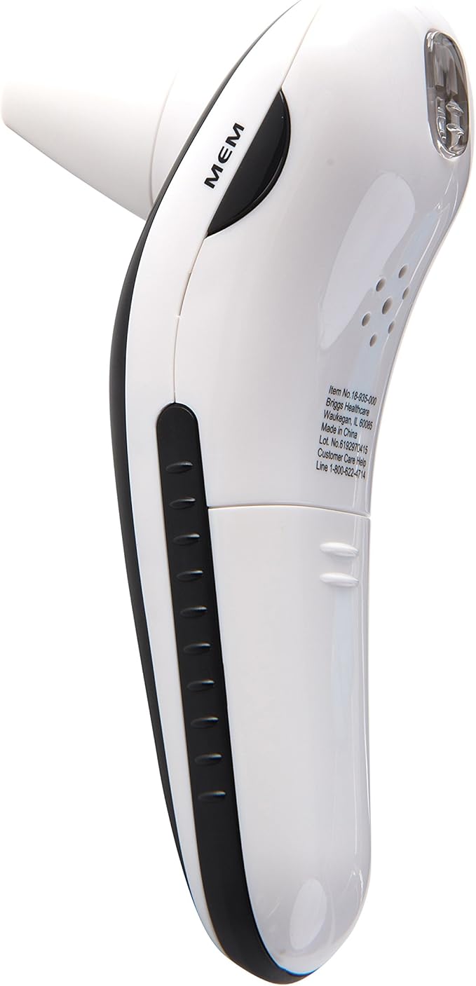 HealthSmart DigiScan Digital Accurate Infrared Thermometer, Instant Read Talking Forehead Thermometer, Ear Thermometer, For Babies, Children, and Adults, Black