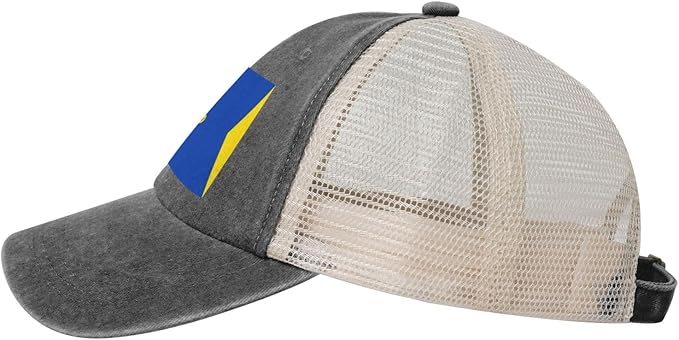 Classic Wormer vlag Denim mesh Cap Truck Driver Baseball hat Breathable Adjustable dad caps Black