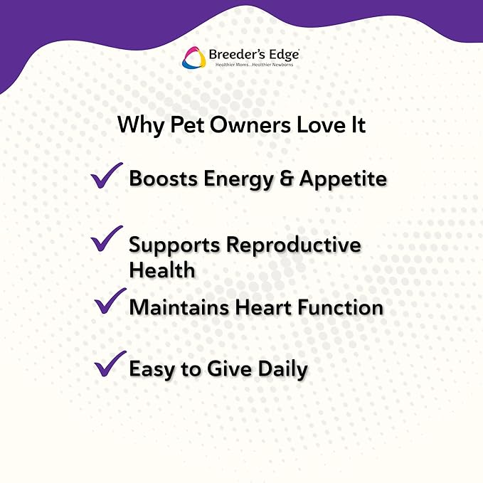 Breeder's Edge B Strong Liquid, Vitamin B for Dogs and Cats, Supports Canine and Feline Reproductive Health, Promotes Healthy Heat Cycles, Provides Energy, and Stimulates Appetite, 8 oz