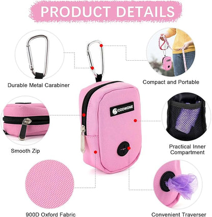 Dog Treat Pouch Dog Poop Bag Holder For Leashes, Pets Snack Container With Inner Mesh Bag, Puppy Supplies Perfect For Training And Walking - Hands Free Dog Waste Bag Dispenser -Dog Travel Accessories