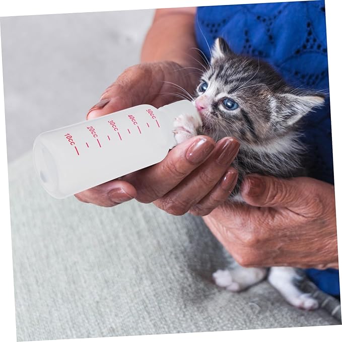 Milisten 5sets Dog Milk Feeding Bottle Newborn Cat Milk Replacer Portable Pet Bottle Leakproof Pacifier for Puppies Pet Feeding Tools