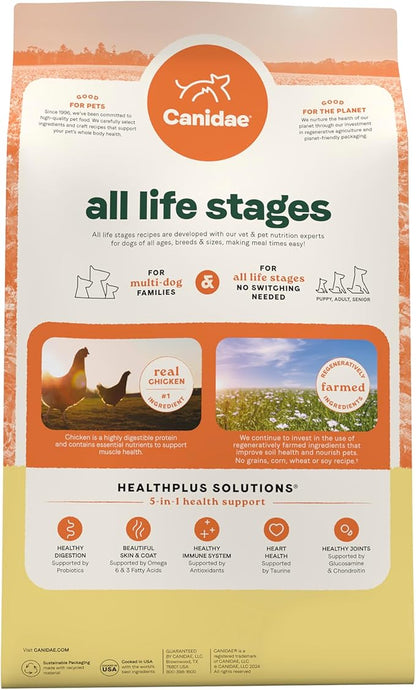 Canidae All Life Stages Real Chicken & Potato Recipe – High Protein and Grain-Free Premium Dry Dog Food for All Ages, Breeds, and Sizes– 24 lbs.
