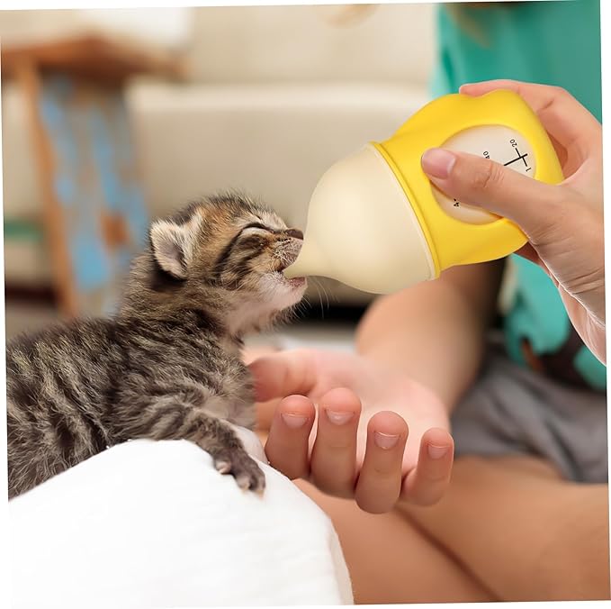 Totority Puppy Nursing Bottle Kitten Milk Bottle for Newborn Pets Easy Design Markings