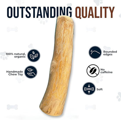Coffee Wood Dog Chew Stick Toy for Dog, Made from Real Coffee Wood, Sticks for Pets, Safe Dental Cleaning Chews, Pets Health, Teeth Cleaning and Relieve Stress (Small)