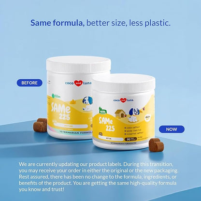 Same for Dogs - 90 Soft Chews - S-Adenosyl-L-Methionine, Liver Supplement - Brain Health, Promotes Cognitive Support, Liver Support (Same Soft Chews)