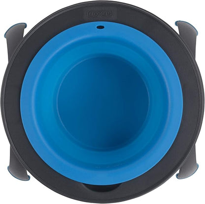 Dexas Pets Single Elevated Pet Feeder/Pet Bowl, 4 Cup Capacity, Pro Blue (PW1404322194)
