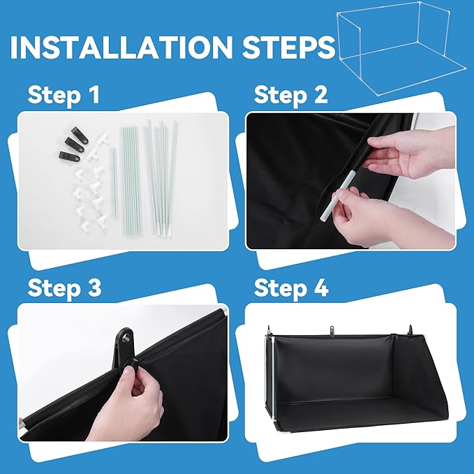 MABOZOO Dog Pee Pad Holder with High Walls, Foldable Dog Litter Box Pee Shields Indoor Dog Potty for Small and Medium Dogs, No Spill Pee Pad Holder Tray for Dogs Work (33.8*28*17.7in). Patent Pending