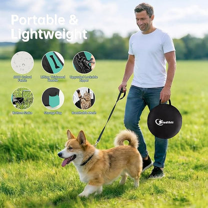 Dog Playpen,Cat Pet Puppy Pen,Portable Playpens for Dogs Indoor Outdoor Travel Camping Use,Foldable Dog Kennel Tent Crate for Rabbit Small Animals with Carrying Case (Green, Medium)