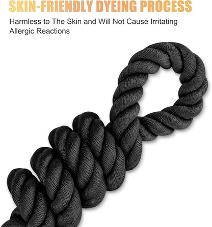 Dog Leash 5 FT Handmade Braided Cotton Rope Leashes for Small Medium and Large Dogs, New Golden Heavy Duty Metal Clasp, Black