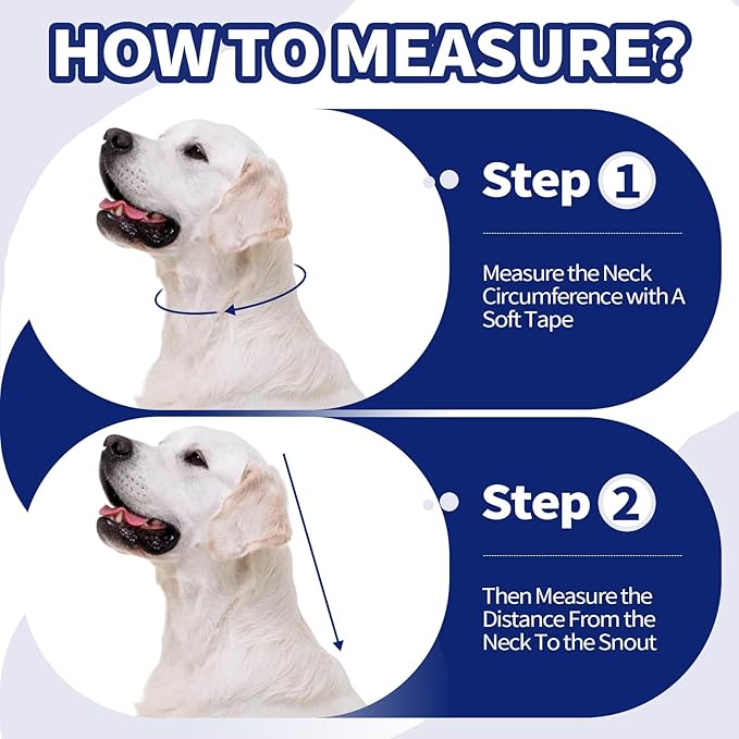 Allroaring Dog Cone, Comfy Extra Large Cone for Dogs After Surgery, Adjustable Soft Dog Cones to Prevent Licking Wounds, Pet Elizabethan Collar for Large Dogs, Blue XL
