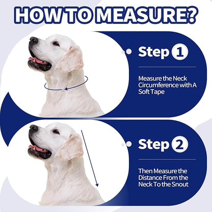 Allroaring Dog Cone, Comfy Extra Large Cone for Dogs After Surgery, Adjustable Soft Dog Cones to Prevent Licking Wounds, Pet Elizabethan Collar for Large Dogs, Blue XL