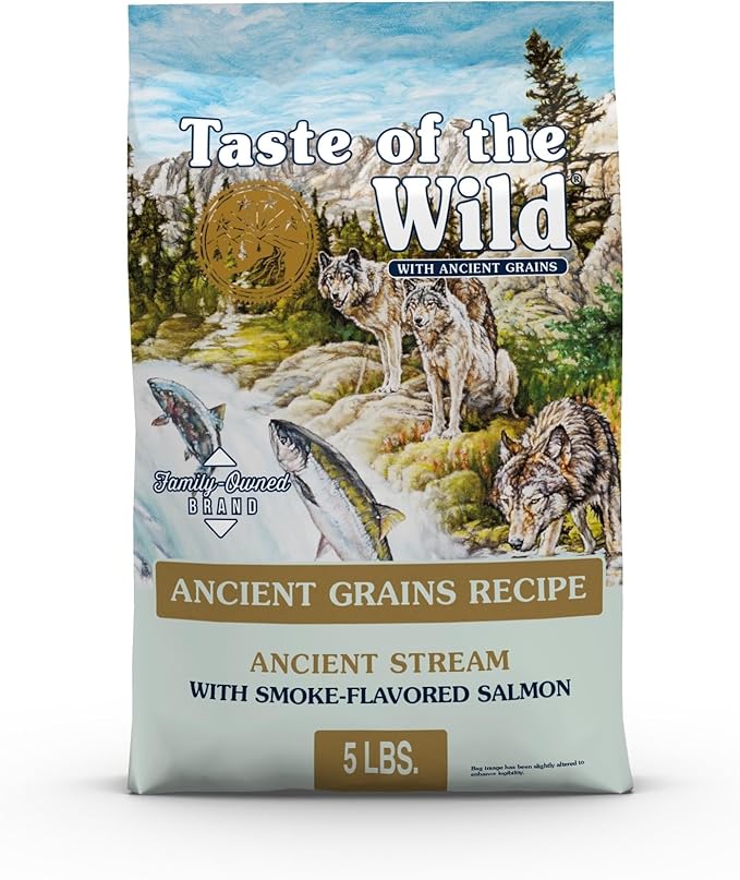 Taste Of The Wild Ancient Stream Canine Recipe With Smoke-Flavored Salmon And Ancient Grains 5lb